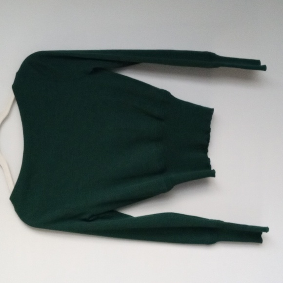 Balenciaga Paris Green Wool Pullover Sweater Size 38 - Picture 7 of 12